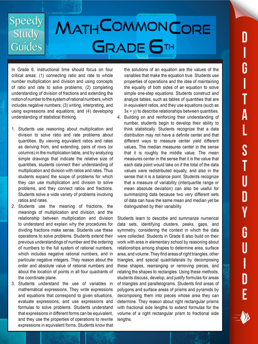 Title details for Math Common Core by Speedy Publishing - Available